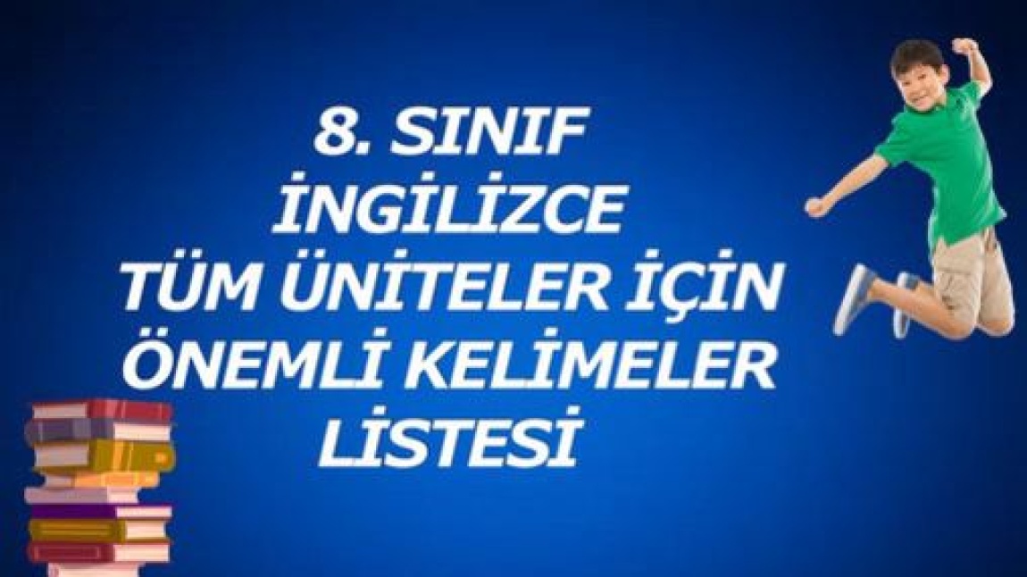 LGS için Son Tekrar / İngilizce Kelime Listesi